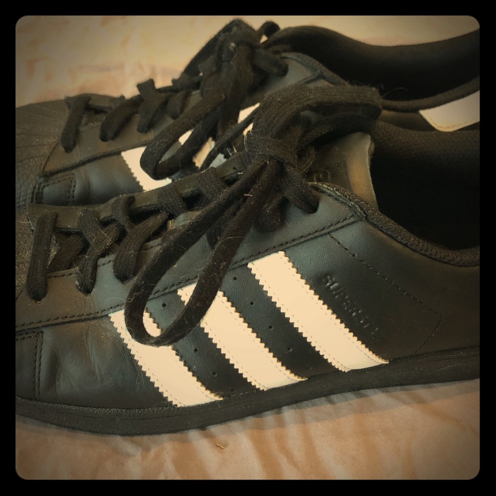 Adidas Superstar black/white 10